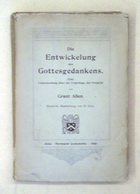 Die Entwicklung des Gottesgedankens