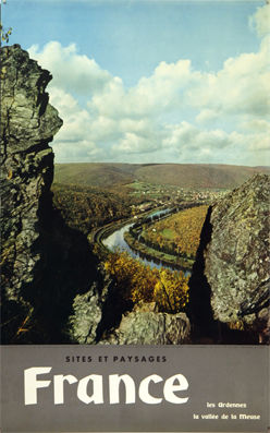 Plakat - France - Site & Paysages - Les Ardennes, La vallée de la Meuse