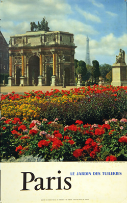 Plakat - France - Paris-le jardin du Tuileries