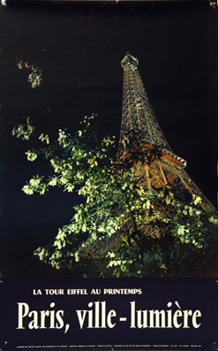 Plakat - France- Paris, villes-lumière