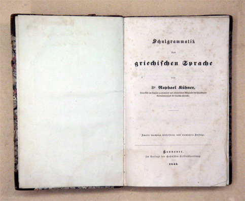 Schulgrammatik der griechischen Sprache