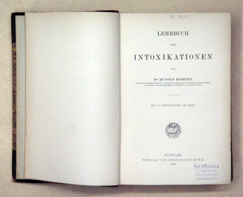 Lehrbuch der Intoxikationen