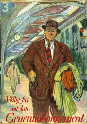 Plakat - Völlig frei mit dem Generalabonnement