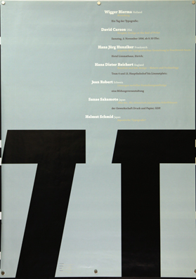 Plakat - Ein Tag der Typografie 1996