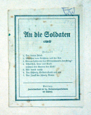 An die Soldaten