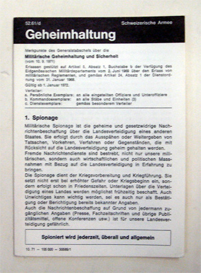 Geheimhaltung