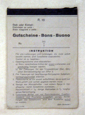 Gutscheine - Bons - Buono