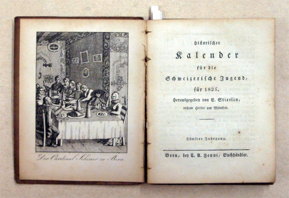 Historischer Kalender für die Schweizerische Jugend, für 1825