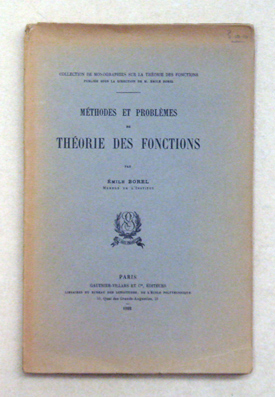 Méthodes et problèmes de théorie des fonctions