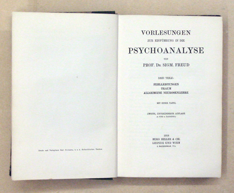 Vorlesungen zur Einführung in die Psychoanalyse