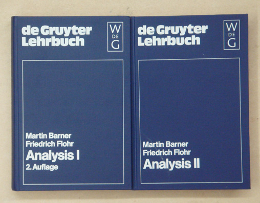 Analysis I. [Und:] Analysis II. [Zus. 2 Bde.]