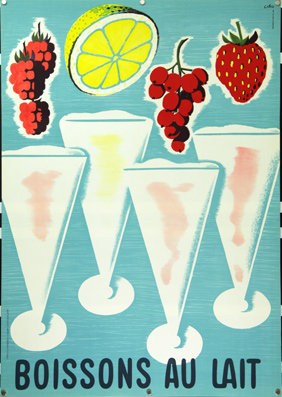 Plakat - Boissons au lait