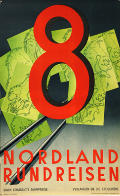Plakat - 8 Nordland Rundreisen