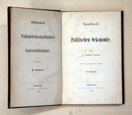 Handbuch der Politischen Oekonomie [Ökonomie]