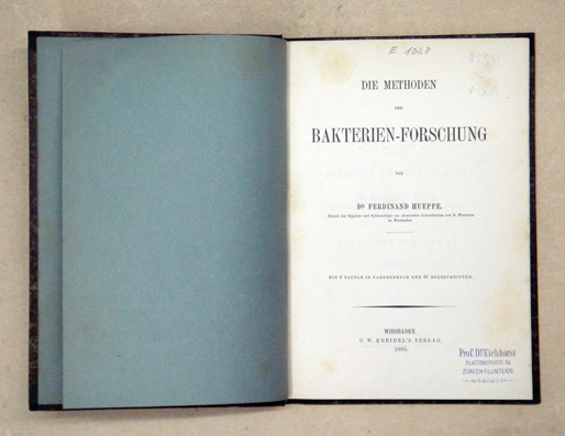 Die Methoden der Bakterien-Forschung