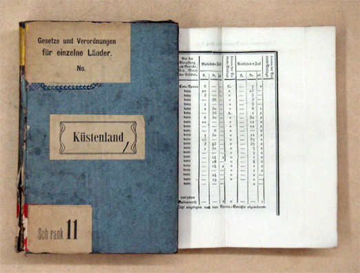 Sammlung der Provinzial-Gesetze und Verordnungen für das österreichisch-illyrische Küstenland vom Jahre 1822. Herausgegeben auf allerhöchsten Befehl, unter Aufsicht des k. k. küstenländischen Guberniums. Vierter Band, Erster Theil, welcher die Verordnunge