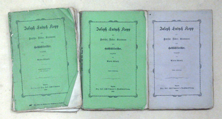 Joseph Eutych Kopp als Professor, Dichter, Staatsmann und Geschichtforscher