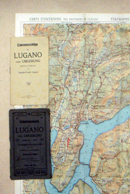 [Deckeltitel:] Exkursionskarte von Lugano und Umgebung