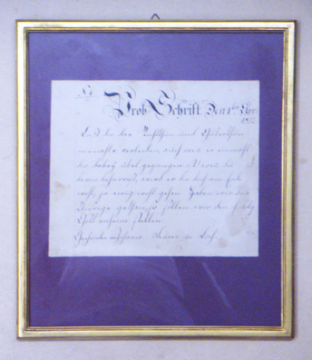 Prob-Schrift den 1ten April 1822