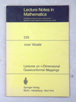 Lectures on n-Dimensional Quasiconformal Mappings