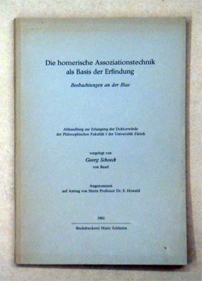 Die homerische Assoziationstechnik als Basis der Erfindung