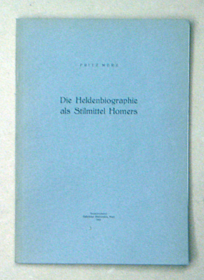 Die Heldenbiographie als Stilmittel Homers