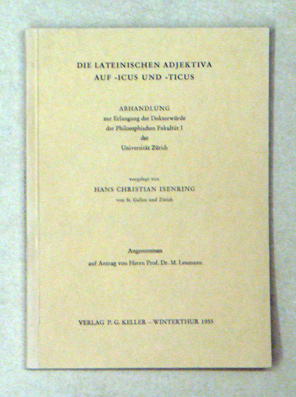 Die lateinischen Adjektiva auf -icus und -ticus