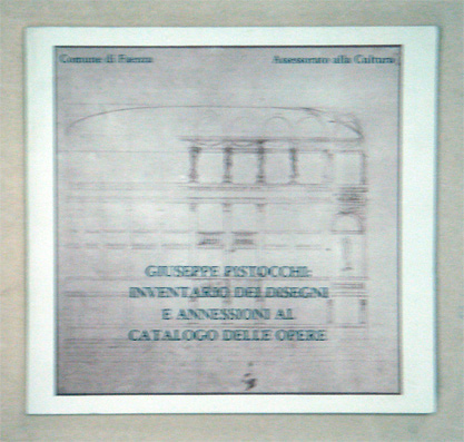 Giuseppe Pistocchi: Inventario dei disegni e annessioni al catalogo delle opere