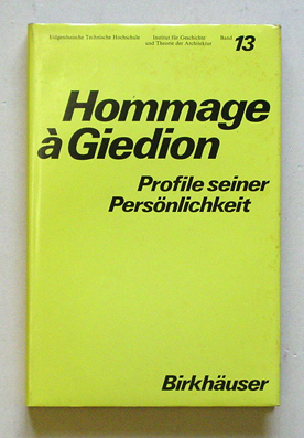 Hommage à Giedion