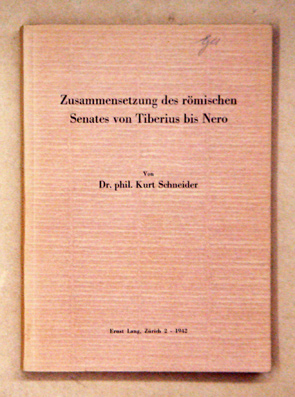 Zusammensetzung des römischen Senates von Tiberius bis Nero