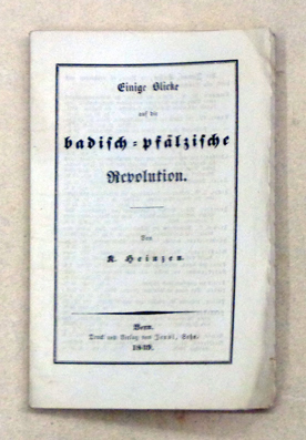 Einige Blicke auf die badisch-pfälzische Revolution