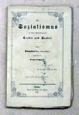 Der Sozialismus in seiner Anwendung auf Credit und Handel