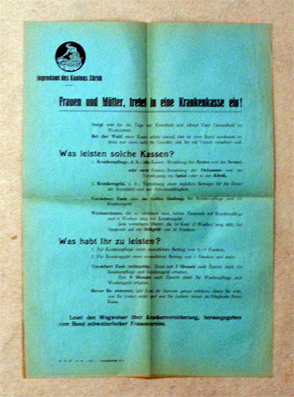 Frauen und Mütter, tretet in eine Krankenkasse ein!