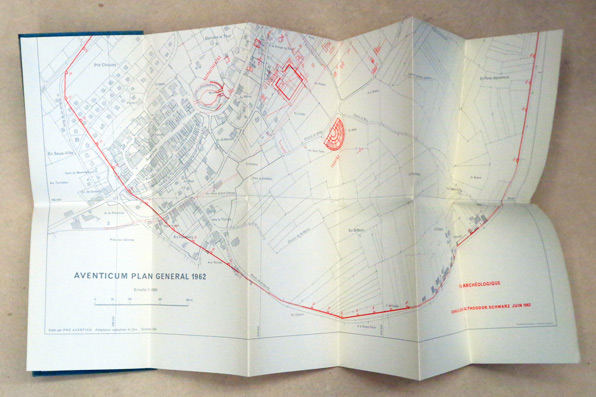 Aventicum Plan Général 1962. Plan archéologique 1963