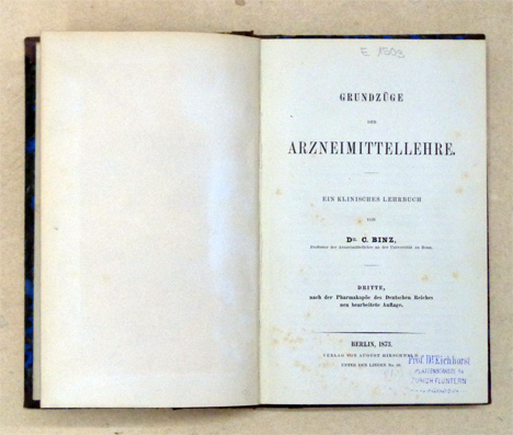 Grundzüge der Arzneimittellehre. Ein klinisches Lehrbuch