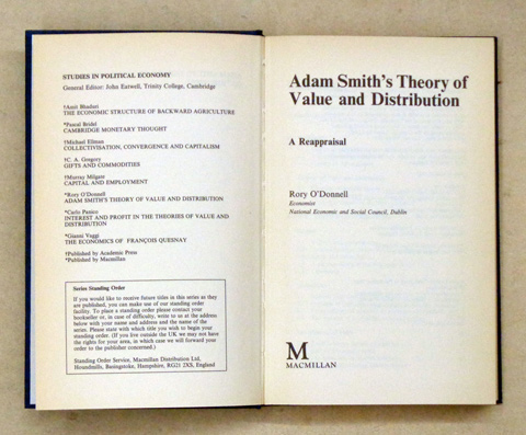 Adam Smith’s Theory of Value and Distribution