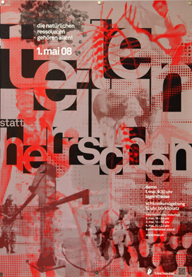 Plakat - 1. Mai, teilen statt herrschen