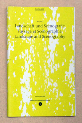 Landschaft und Szenographie
