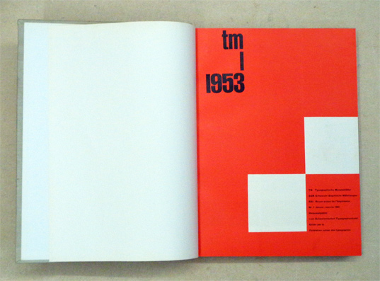Typographische [Typografische] Monatsblätter TM. Schweizer Graphische Mitteilungen SGM. Revue suisse de l’Imprimerie RSI