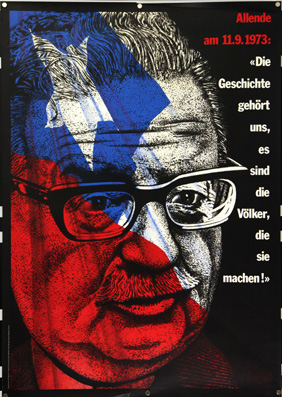Plakat - Allende am 11.9.1973: - 