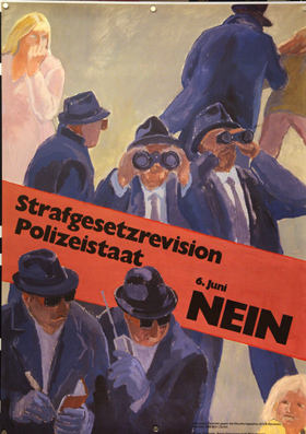 Plakat - Polizeistaat Nein