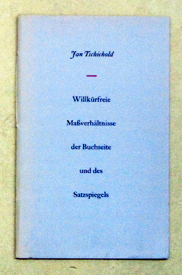 Willkürfreie Massverhältnisse der Buchseite und des Satzspiegels