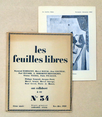 Les feuilles libres, Nouvelle Série, 5ième année, No. 34, Nov.-Déc. 1923