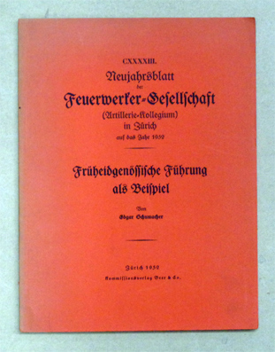 Früheidgenössische Führung als Beispiel