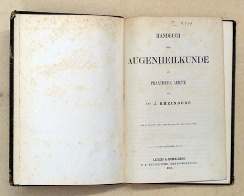 Handbuch der Augenheilkunde für praktische Aerzte [Ärzte]