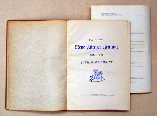 150 Jahre Neue Zürcher Zeitung