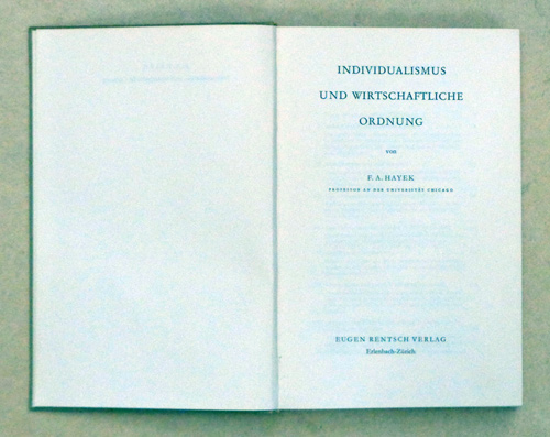 Individualismus und wirtschaftliche Ordnung