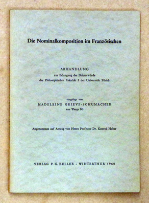 Die Nominalkomposita im Französischen