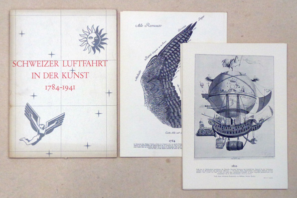 Schweizer Luftfahrt in der Kunst, 1784 - 1941