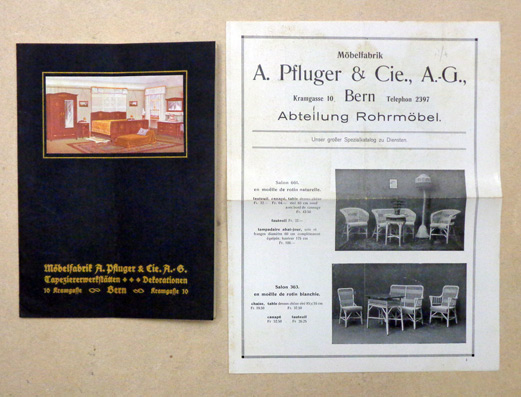 Möbelfabrik A. Pfluger & Cie. A.-G., Bern